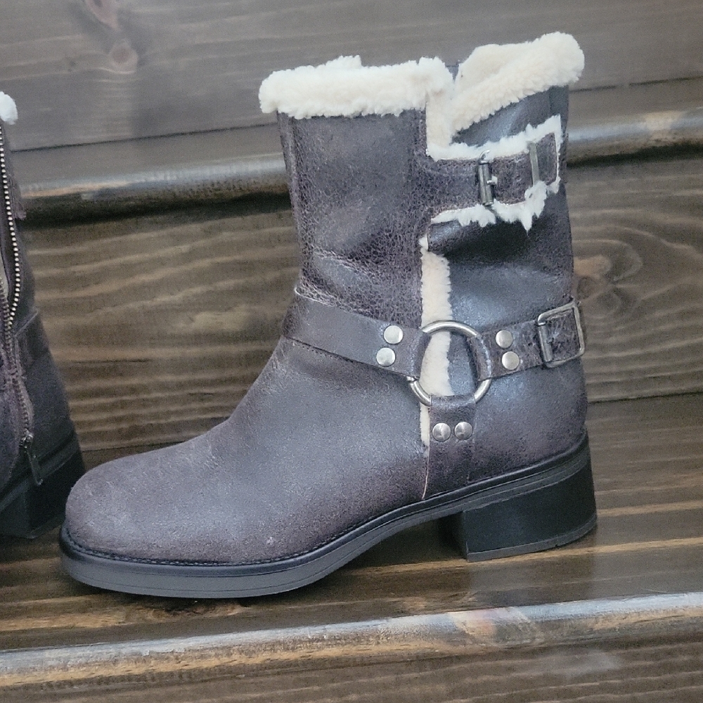 Steve Madden Brown Shearling-Lined Winter Boots - image 4